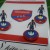 Subbuteo Andrew Table Soccer Panionios 2015-2016 away kit on Lightweight Bases